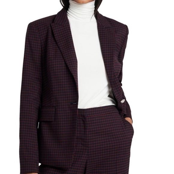 Riley & Rae Mini-checkered Blazer Size 4 - Picture 2 of 12